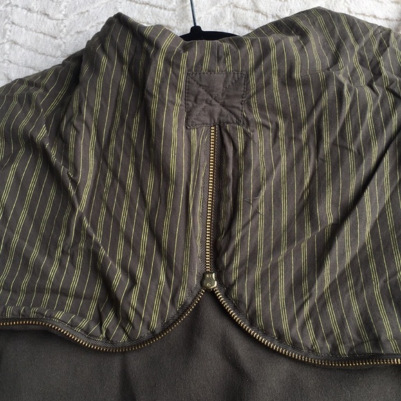 VOLCOM Women's Large Green Zip up Hoodie Vintage - Picture 5 of 8